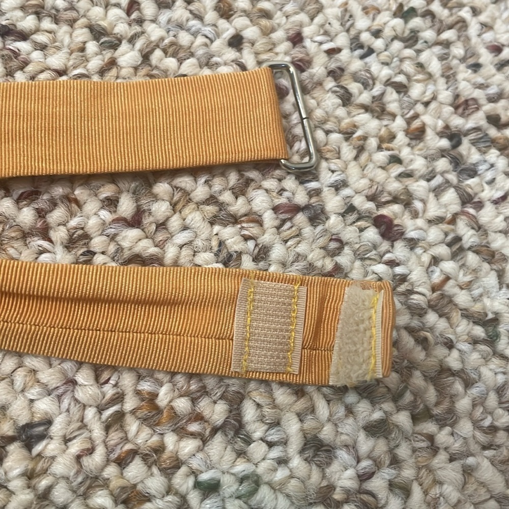 Vintage Tan Woven Belt With Leather Discs. Y2K - Picture 6 of 9
